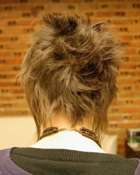 tył cieniowanej fryzury krótkiej, uczesanie damskie zdjęcie numer 66A
